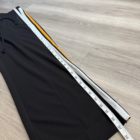 Boom Boom Jeans Track Pants Size L - Black w/ White & Gold Stripes - Picture 8 of 8